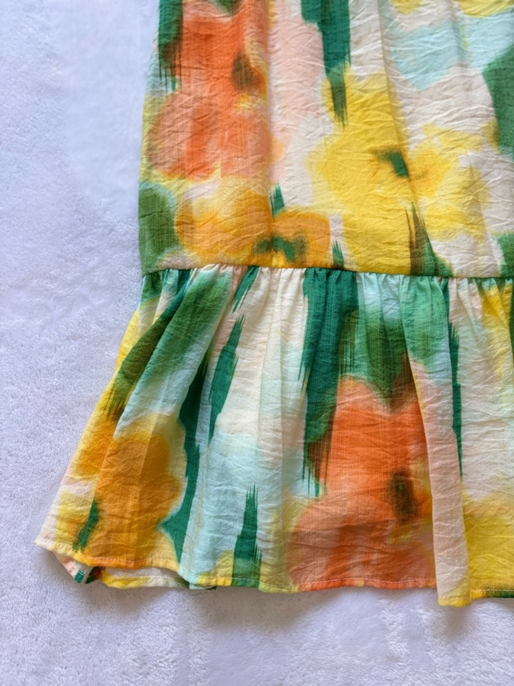 MSK Floral Sleeveless A-Line Silhouette Halter Dress--NWT--L - Picture 4 of 16